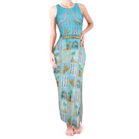 Custom Hawaii Surfing Tank Maxi Dress He'e Nalu