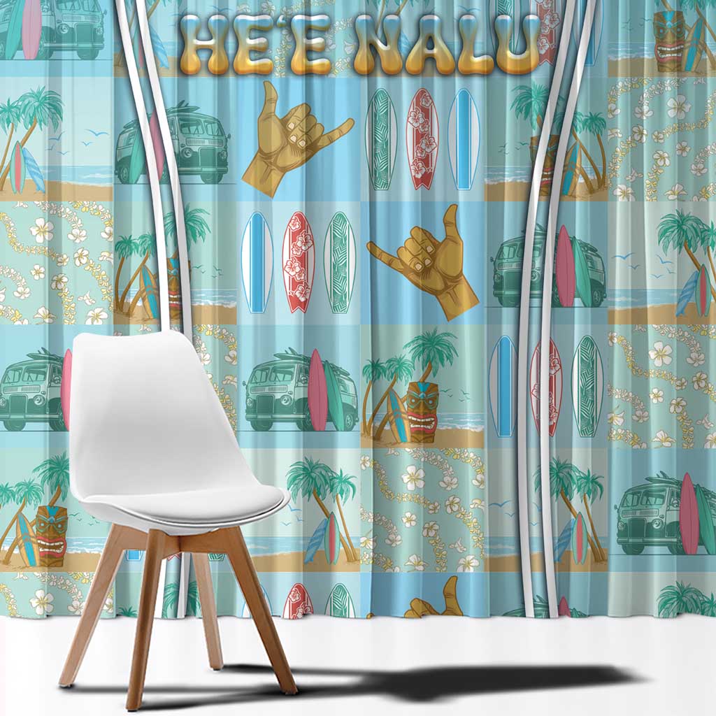 Hawaii Surfing Window Curtain He'e Nalu DT05 - Polynesian Pride