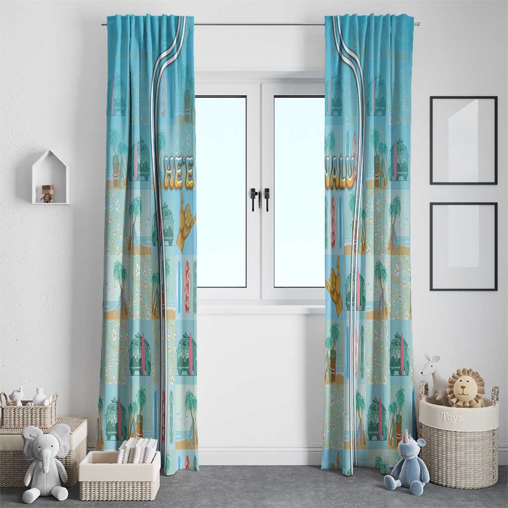 Hawaii Surfing Window Curtain He'e Nalu DT05 - Polynesian Pride