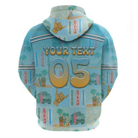 Custom Hawaii Surfing Zip Hoodie He'e Nalu