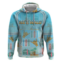 Custom Hawaii Surfing Zip Hoodie He'e Nalu