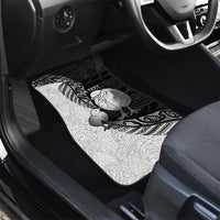 Personalised New Zealand Father's Day Car Mats Papa Kiwi Bird Tribal Pattern