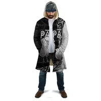 Personalised New Zealand Father's Day Cloak Papa Kiwi Bird Tribal Pattern