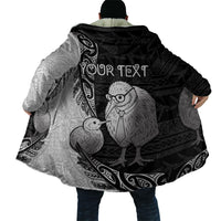 Personalised New Zealand Father's Day Cloak Papa Kiwi Bird Tribal Pattern