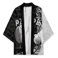 Personalised New Zealand Father's Day Kimono Papa Kiwi Bird Tribal Pattern