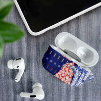 Northern Mariana Islands Christmas AirPods Case Seashell Xmas Tree Tribal Waves - Polynesian Pride