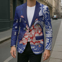 Northern Mariana Islands Christmas Blazer Seashell Xmas Tree Tribal Waves - Polynesian Pride