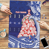 Northern Mariana Islands Christmas Puzzle Seashell Xmas Tree Tribal Waves - Polynesian Pride