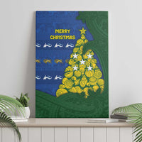 Solomon Islands Christmas Canvas Wall Art Seashell Xmas Tree Tribal Waves - Polynesian Pride