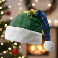 Solomon Islands Christmas Santa Hat Seashell Xmas Tree Tribal Waves - Polynesian Pride