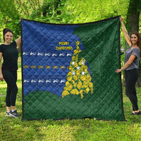 Solomon Islands Christmas Quilt Seashell Xmas Tree Tribal Waves - Polynesian Pride