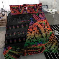 New Caledonia Christmas Bedding Set Seashell Xmas Tree Tribal Waves DT05 - Polynesian Pride