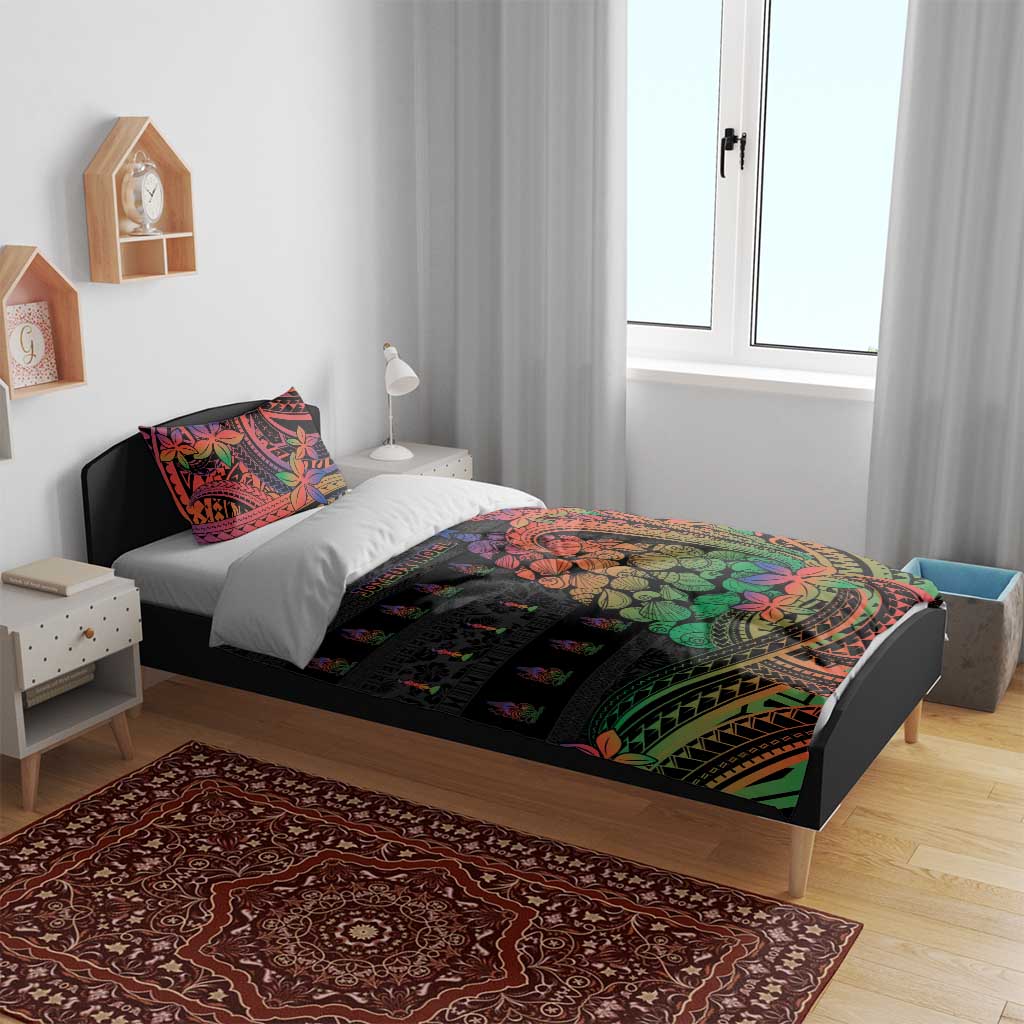 New Caledonia Christmas Bedding Set Seashell Xmas Tree Tribal Waves DT05 - Polynesian Pride