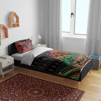 New Caledonia Christmas Bedding Set Seashell Xmas Tree Tribal Waves DT05 - Polynesian Pride