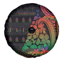 New Caledonia Christmas Spare Tire Cover Seashell Xmas Tree Tribal Waves - Polynesian Pride