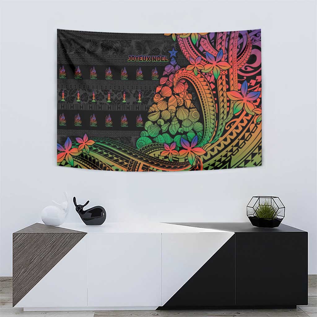 New Caledonia Christmas Tapestry Seashell Xmas Tree Tribal Waves DT05 - Polynesian Pride