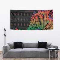 New Caledonia Christmas Tapestry Seashell Xmas Tree Tribal Waves DT05 - Polynesian Pride