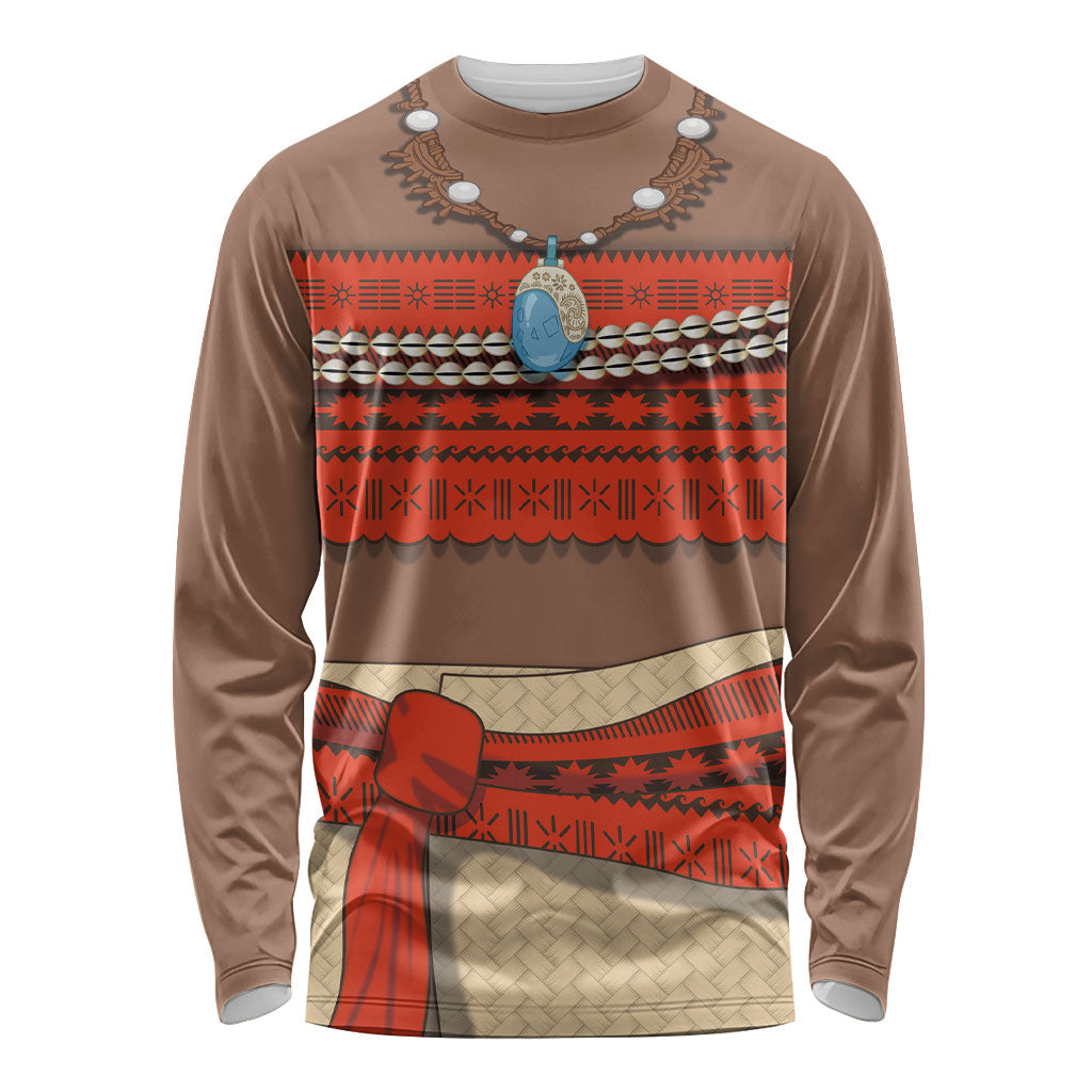 Polynesia Ocean Princess Inspired Cosplay Costume Long Sleeve Shirt DT05 Unisex Multicolor - Polynesian Pride