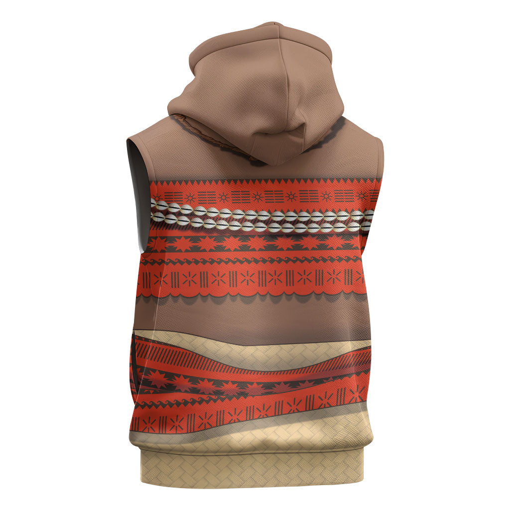 Polynesia Ocean Princess Inspired Cosplay Costume Sleeveless Hoodie
