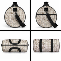 Hawaii Palaka Cowboy Duffle Bag Shell Maile Lei With Western Patterns
