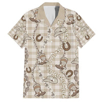 Hawaii Palaka Cowboy Hawaiian Shirt Shell Maile Lei With Western Patterns - Polynesian Pride