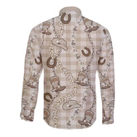 Hawaii Palaka Cowboy Long Sleeve Button Shirt Shell Maile Lei With Western Patterns - Polynesian Pride