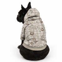 Hawaii Palaka Cowboy Pet Hoodie Shell Maile Lei With Western Patterns