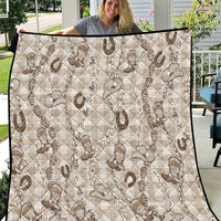 Hawaii Palaka Cowboy Quilt Shell Maile Lei With Western Patterns - Polynesian Pride