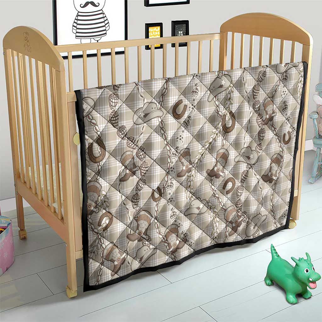 Hawaii Palaka Cowboy Quilt Shell Maile Lei With Western Patterns - Polynesian Pride