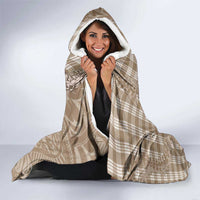 Beige Hawaii Palaka Cowboy Turtle Hooded Blanket Hawaiian Paniolo Puakenikeni Maile Lei - Polynesian Pride