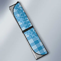 Blue Hawaii Palaka Cowboy Turtle Auto Sun Shade Hawaiian Paniolo Puakenikeni Maile Lei - Polynesian Pride