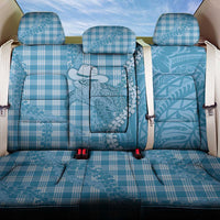 Blue Hawaii Palaka Cowboy Turtle Back Car Seat Cover Hawaiian Paniolo Puakenikeni Maile Lei - Polynesian Pride