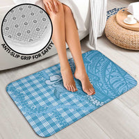 Blue Hawaii Palaka Cowboy Turtle Bathroom Set Hawaiian Paniolo Puakenikeni Maile Lei - Polynesian Pride