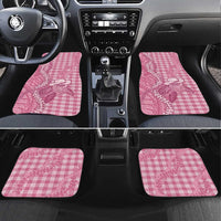 Pink Hawaii Palaka Cowboy Turtle Car Mats Hawaiian Paniolo Puakenikeni Maile Lei - Polynesian Pride