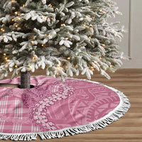 Pink Hawaii Palaka Cowboy Turtle Tree Skirt Hawaiian Paniolo Puakenikeni Maile Lei - Polynesian Pride