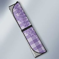 Purple Hawaii Palaka Cowboy Turtle Auto Sun Shade Hawaiian Paniolo Puakenikeni Maile Lei - Polynesian Pride