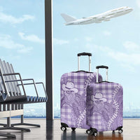 Purple Hawaii Palaka Cowboy Turtle Luggage Cover Hawaiian Paniolo Puakenikeni Maile Lei - Polynesian Pride