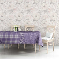 Purple Hawaii Palaka Cowboy Turtle Tablecloth Hawaiian Paniolo Puakenikeni Maile Lei - Polynesian Pride