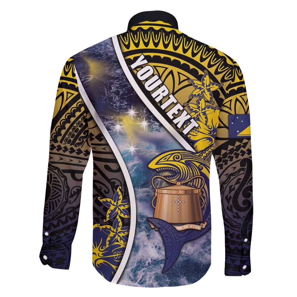 Personalised Tokelau Family Matching Puletasi and Hawaiian Shirt National Badge Waves Style