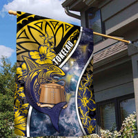 Tokelau Garden Flag National Badge Waves Style