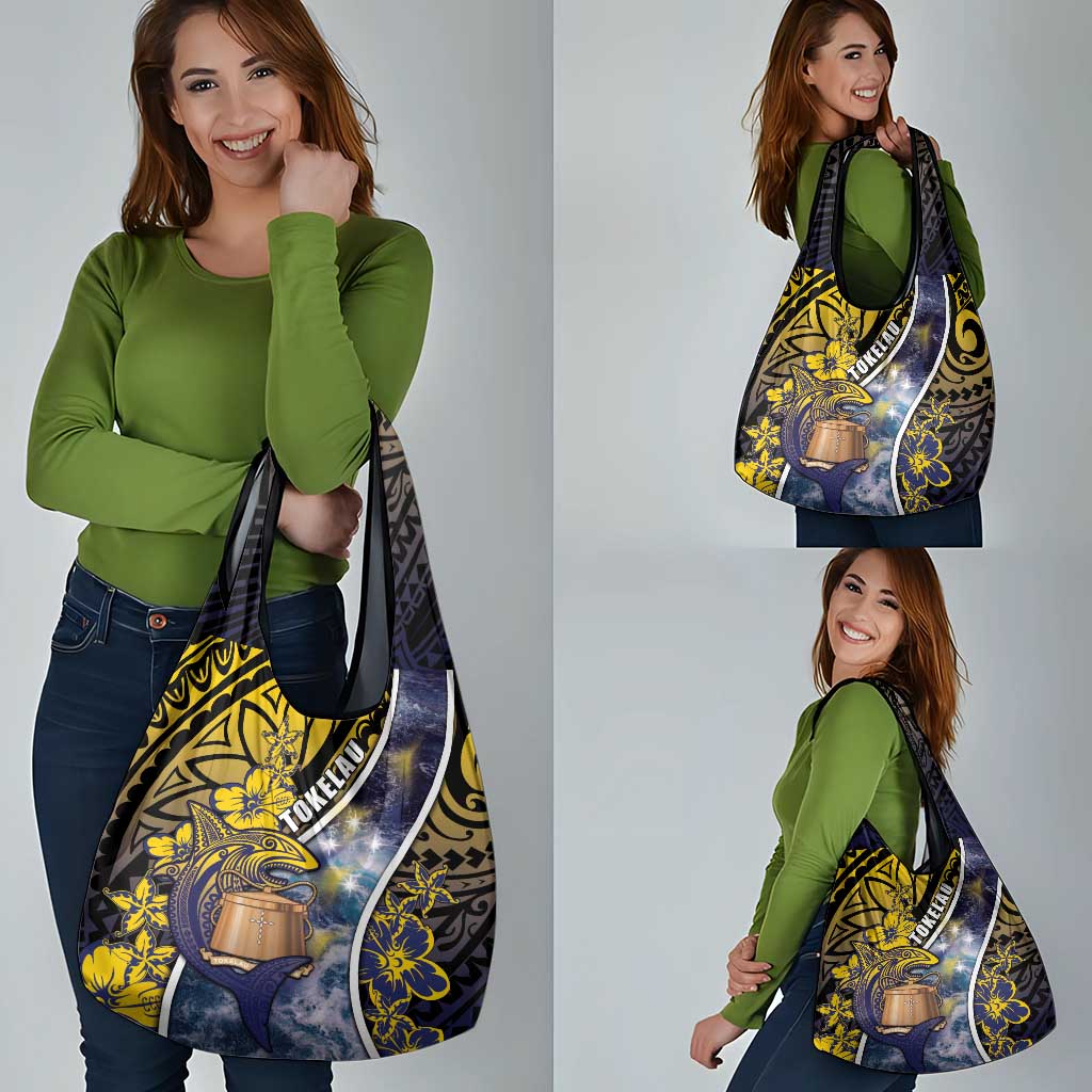 Tokelau Grocery Bag National Badge Waves Style