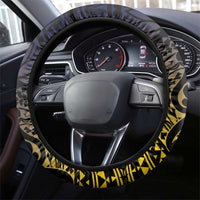 Tokelau Steering Wheel Cover National Badge Waves Style