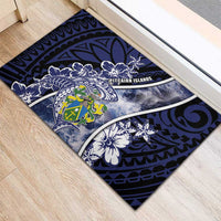 Pitcairn Islands Rubber Doormat Coat Of Arms Waves Style