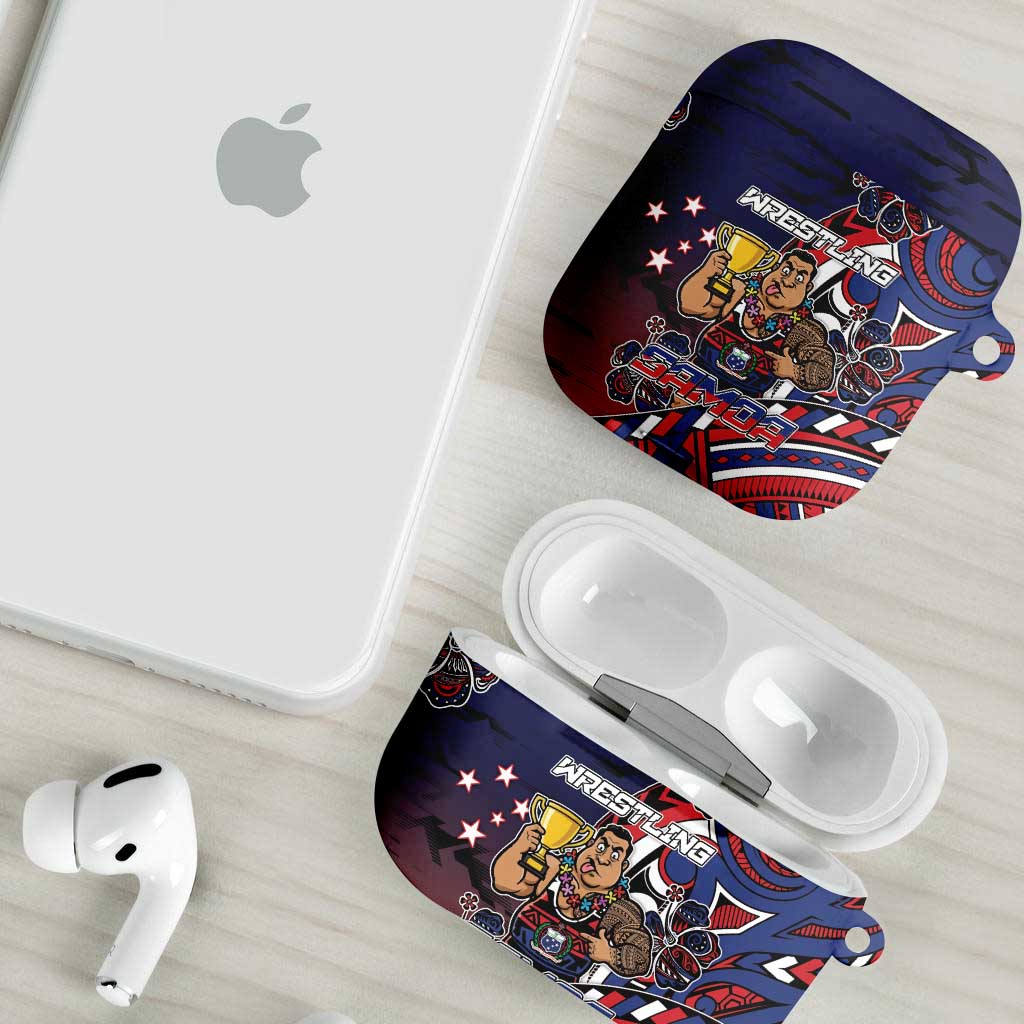 Samoa Wrestling AirPods Case Polynesian Warrior Funny Style - Polynesian Pride