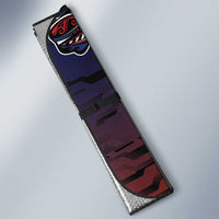 Samoa Wrestling Auto Sun Shade Polynesian Warrior Funny Style - Polynesian Pride