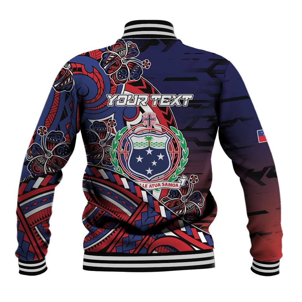 Personalised Samoa Wrestling Baseball Jacket Polynesian Warrior Funny Style - Polynesian Pride