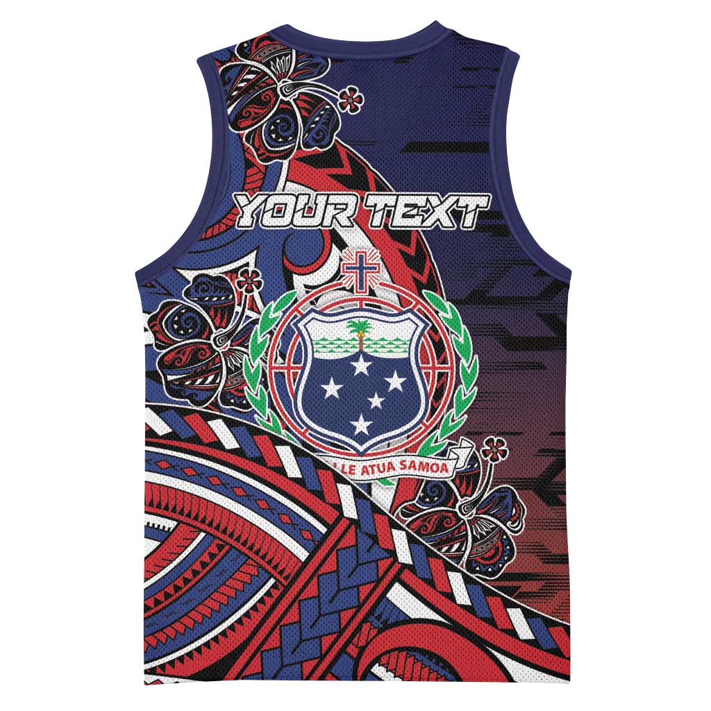 Personalised Samoa Wrestling Basketball Jersey Polynesian Warrior Funny Style - Polynesian Pride