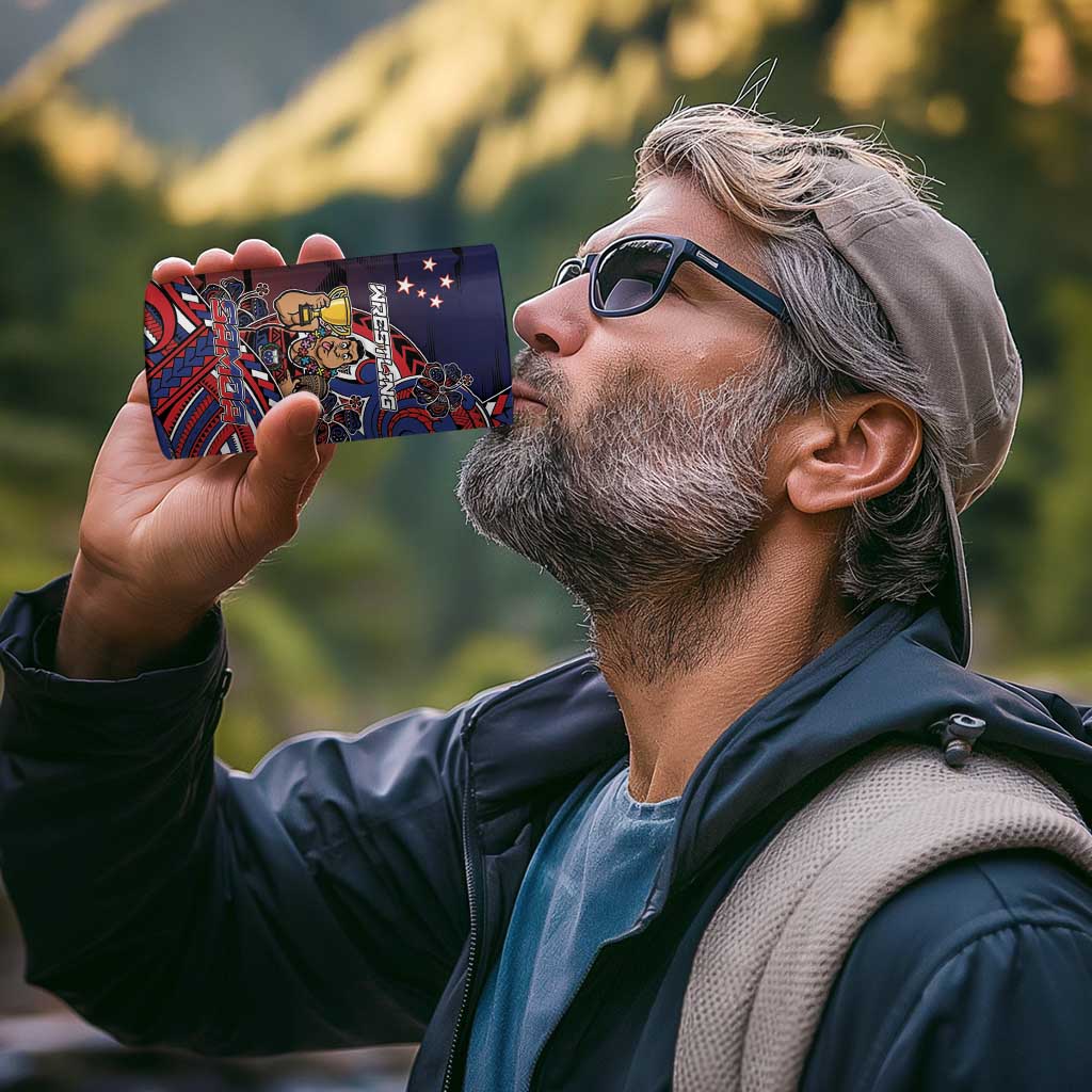 Personalised Samoa Wrestling 4 in 1 Can Cooler Tumbler Polynesian Warrior Funny Style - Polynesian Pride