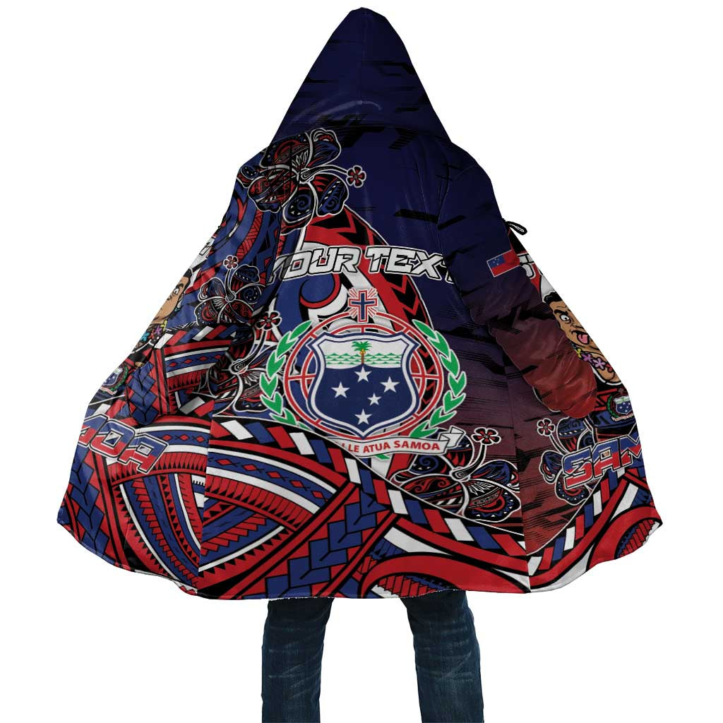 Personalised Samoa Wrestling Cloak Polynesian Warrior Funny Style - Polynesian Pride