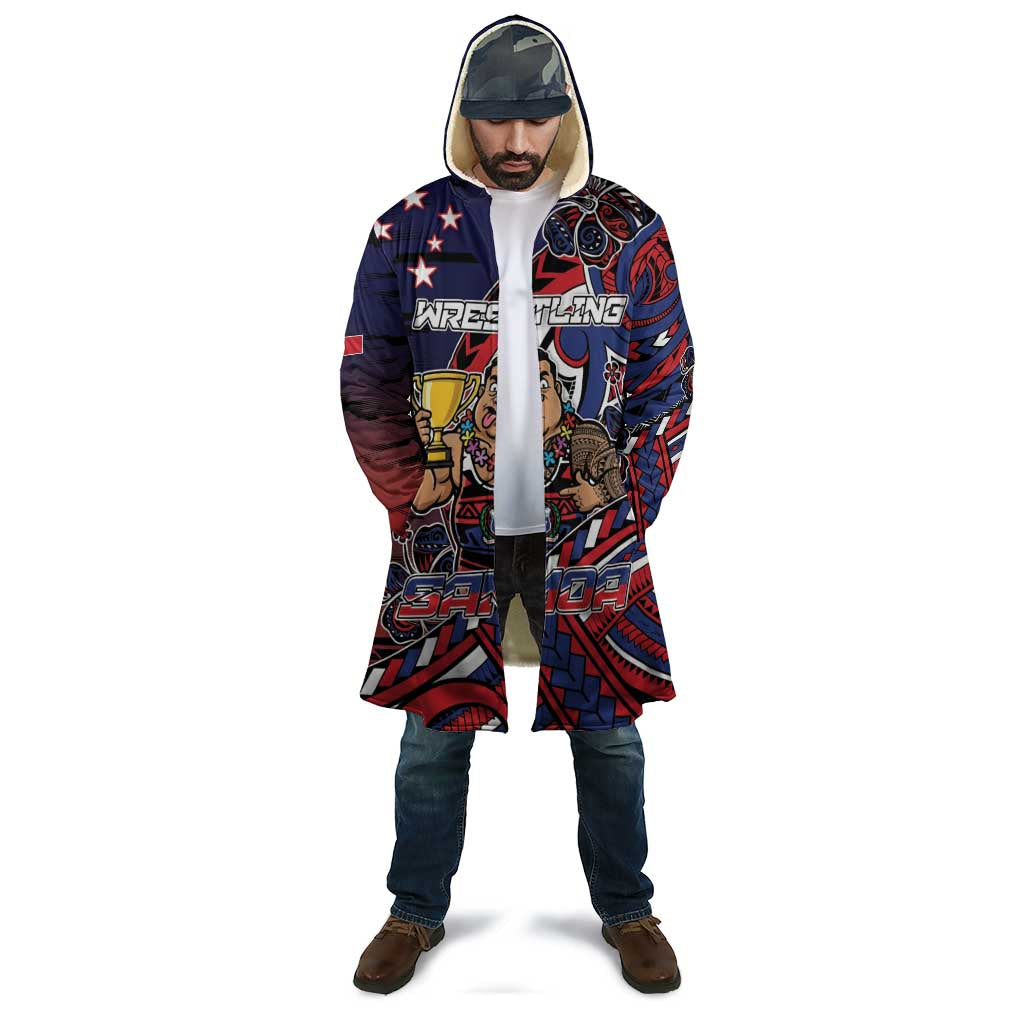 Personalised Samoa Wrestling Cloak Polynesian Warrior Funny Style - Polynesian Pride
